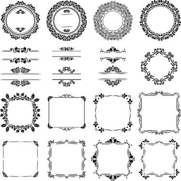 وکتور کادر گل وکتور قاب گل