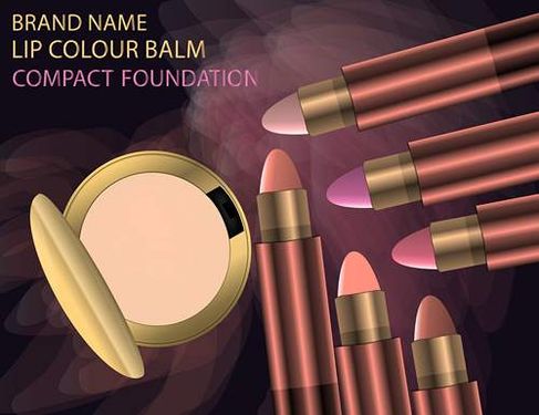 وکتور لوازم آرایشی وکتور رژلب وکتور رژ لب