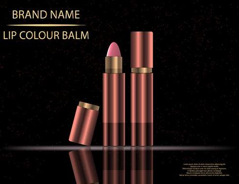 وکتور لوازم آرایشی وکتور رژلب وکتور رژ لب