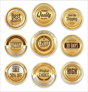 وکتور لیبل گرافیکی وکتور لیبل رنگی