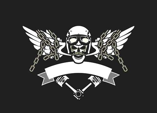 وکتور لوگو موتور سواری وکتور کلاه ایمنی