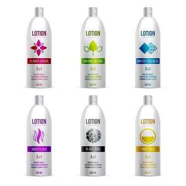 وکتور لوازم آرایشی وکتور  لوسیون بدن