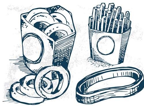 وکتور فست فود وکتور ساندویچ