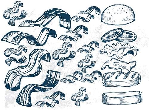 وکتور فست فود وکتور ساندویچ