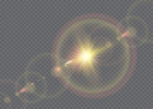 وکتور جلوه نور وکتور تابش نور