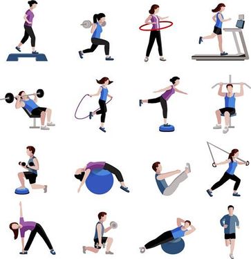 وکتور باشگاه بدنسازی وکتور پرورش اندام