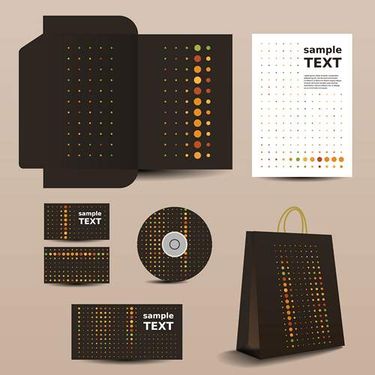 وکتور کیف مقوایی دسته دار وکتور لیبل سی دی