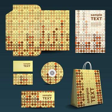 وکتور کیف مقوایی دسته دار وکتور لیبل سی دی