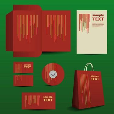 وکتور کیف مقوایی دسته دار وکتور لیبل سی دی