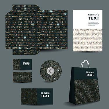 وکتور کیف مقوایی دسته دار وکتور لیبل سی دی