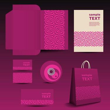 وکتور کیف مقوایی دسته دار وکتور لیبل سی دی