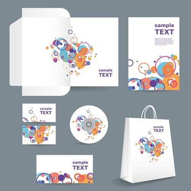 وکتور کیف مقوایی دسته دار وکتور لیبل سی دی