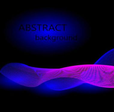 وکتور موج گرافیکی وکتور موج رنگی انتزاعی