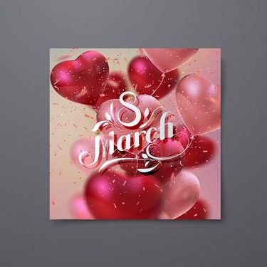 وکتور بادکنک قلبی وکتور کاغذ رنگی وکتور روز زن