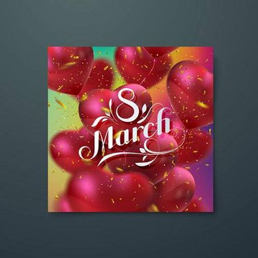 وکتور بادکنک قلبی وکتور کاغذ رنگی وکتور روز زن