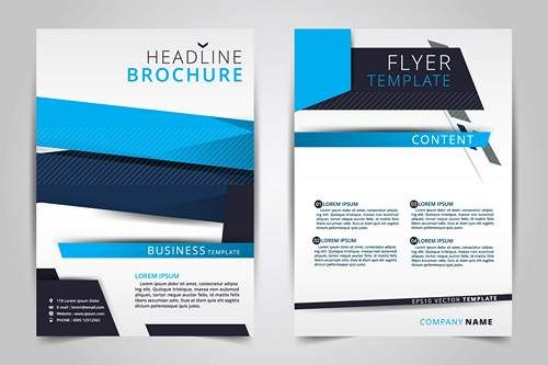 وکتور طرح تراکت دو طرفه وکتور پوستر