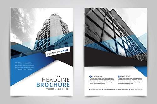 وکتور طرح تراکت دو طرفه وکتور پوستر