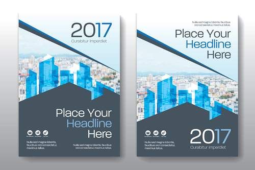 وکتور طرح تراکت دو طرفه وکتور پوستر