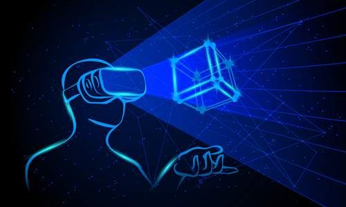 وکتور واقعیت مجازی وکتور عینک واقعیت مجازی