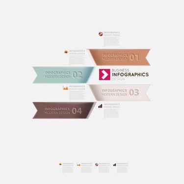 وکتور اینفوگافی رنگی وکتور اینفوگرافی  گرافیکی