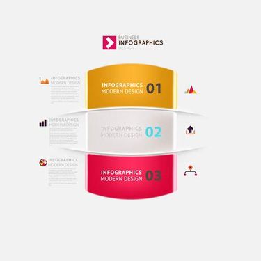 وکتور اینفوگافی رنگی وکتور اینفوگرافی  گرافیکی