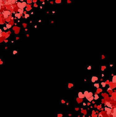 وکتور قلب رنگی وکتور حاشیه قلب گرافیکی