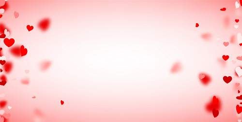 وکتور قلب رنگی وکتور حاشیه قلب گرافیکی