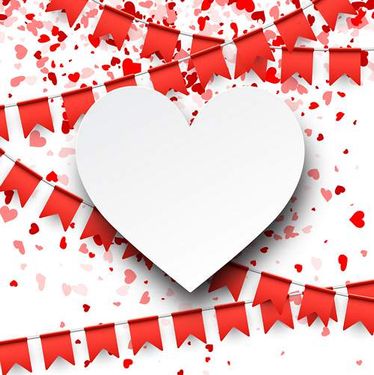 وکتور قلب رنگی وکتور حاشیه قلب گرافیکی