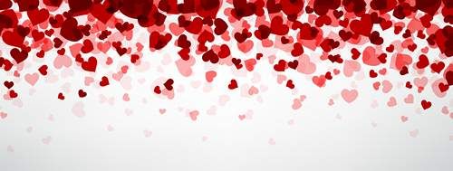 وکتور قلب رنگی وکتور حاشیه قلب گرافیکی