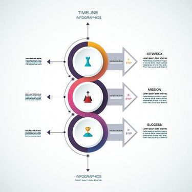 وکتور اینفوگرافی گرافیکی وکتور اینفوگرافی رنگی