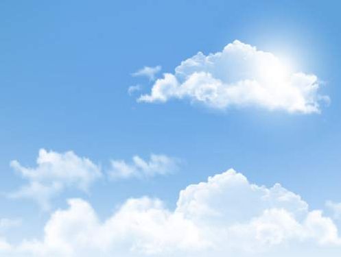 وکتور ابر وکتور آسمان آبی  وکتور ابر سفید