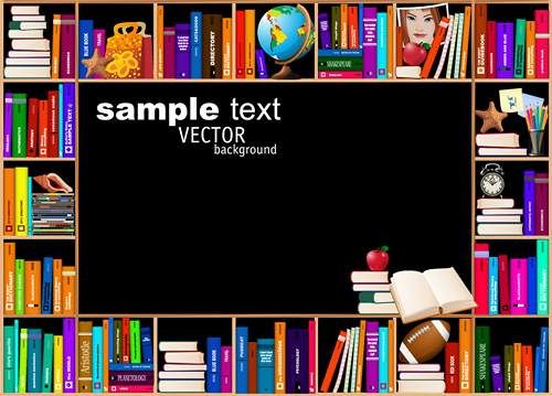 وکتور کتابخانه وکتور قفسه کتاب