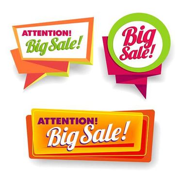 وکتور لیبل سه بعدی وکتور برچسب فروش