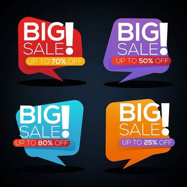 وکتور لیبل سه بعدی وکتور برچسب فروش