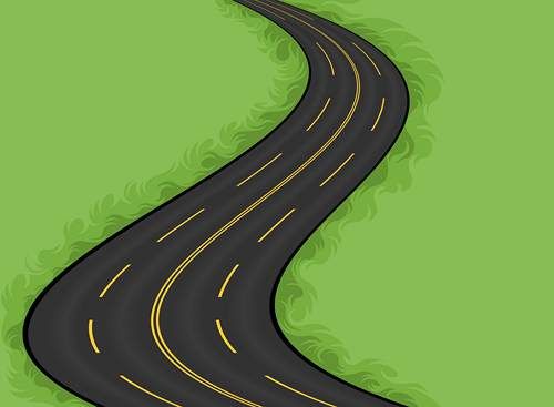 وکتور جاده  وکتور راه آسفالت