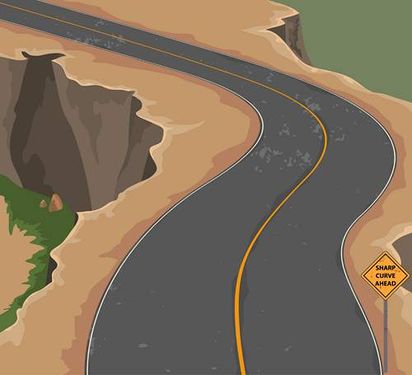 وکتور جاده  وکتور راه آسفالت وکتور جاده کوهستانی