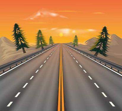 وکتور جاده  وکتور راه آسفالت وکتور بزرگراه