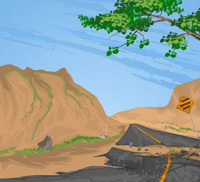 وکتور جاده  کوهستانی وکتور راه غیر قابل تردد