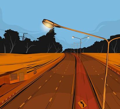 وکتور جاده  وکتور راه آسفالت وکتور بزرگراه