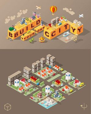 وکتور ساخت و ساز وکتور شهرک سازی