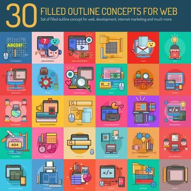 وکتور دنیای وب وکتور ایمیل وکتور بازار یابی اینترنتی