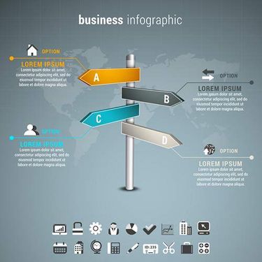 وکتور اینفوگرافی گرافیکی وکتور آیکن خانه