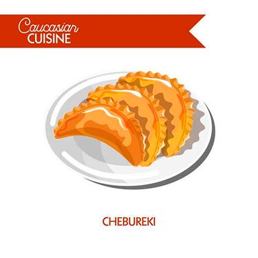 وکتور رستوران وکتور ظرف غذا وکتور روبان