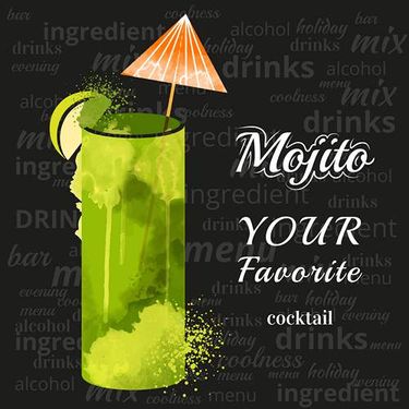 وکتور نوشیدنی سرد وکتور آب میوه طبیعی