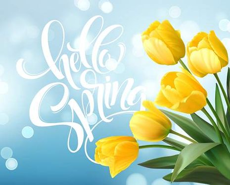 وکتور گل بهاری وکتور دسته گل وکتور بهار