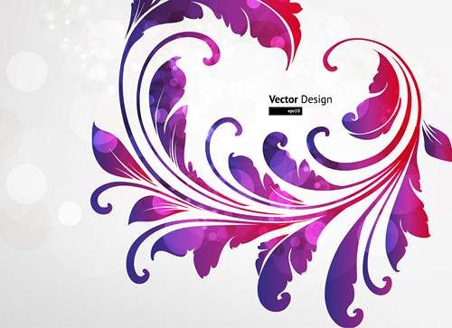 وکتور گل و بوته وکتور پس زمینه جلوه نور