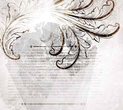 وکتور گل و بوته وکتور پس زمینه جلوه نور