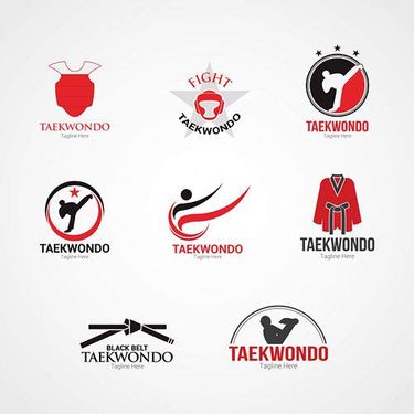 وکتور لوگو  تکواندو وکتور لوگو ورزش های رزمی