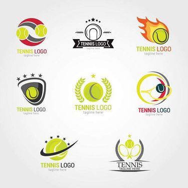 وکتور لوگو  تنیس وکتور لوگو توپ تنیس