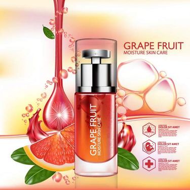 وکتور کرم میوه ای  وکتور ماسک صورت میوه ای